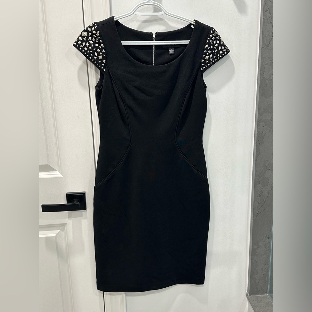Studded black dress